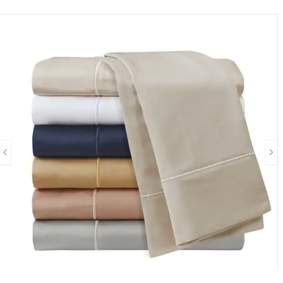 Madison Park 600 Thread Count Pima Cotton Sateen 7-pc Sheet Set, Split King - Picture 5 of 11